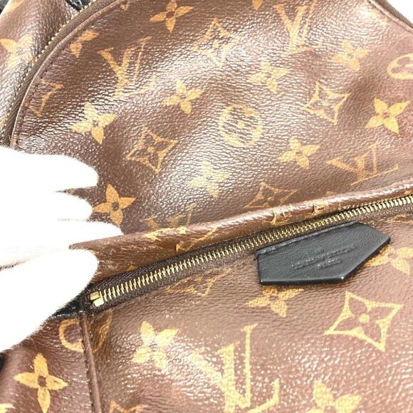 LOUIS VUITTON M41560 Monogram Palm Springs PM Mini Backpack Brown/Black - Picture 10 of 15